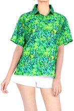Load image into Gallery viewer, Ladies Hawaiian Shirt Beach Top Casual Tank Blouses Aloha Holiday Button Down