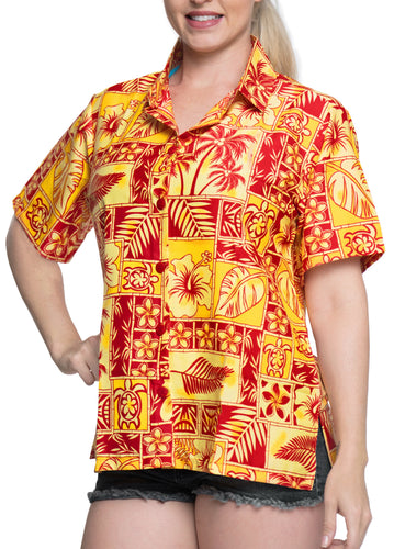 la-leela-womens-exotic-hawaiian-relaxed-fit-aloha-tropical-beach-short-sleeve-blouse-printed-shirt-yellow-red