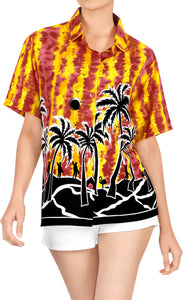 Women Hawaiian Shirt Beach Blouses Tank Top Aloha Casual Holiday Regular Fit