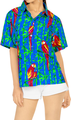 la-leela-womens-parrot-grove-relaxed-fit-beach-hawaiian-aloha-tropical-short-sleeve-blouse-printed-shirt-dynamic-blue