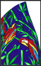 Load image into Gallery viewer, La Leela Women&#39;s Parrot Grove Hawaiian Aloha Tropical Beach Relaxed Fit  Short Sleeve Blouse Printed Shirt Blue