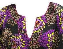 Load image into Gallery viewer, la-leela-soft-fabric-printed-loose-blouse-cover-up-osfm-8-14-m-l-purple_2245