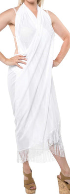 LA LEELA Womens Beach Swimsuit Cover Up Sarong Swimwear Cover-Up Wrap Skirt Plus Size Large Maxi BJ