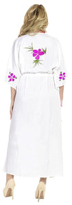 Women's Beachwear Sleeveless Rayon Cover up Dress Casual Caftans Multi White