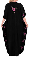 Load image into Gallery viewer, Women&#39;s Designer Hand Painted Swimwear Beach Dress Bikini Pink Cover up Caftan