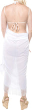 Load image into Gallery viewer, LA LEELA Womens Beach Swimsuit Cover Up Sarong Swimwear Cover-Up Wrap Skirt Plus Size Large Maxi BJ
