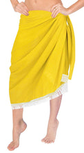 Load image into Gallery viewer, LA LEELA Women&#39;s Bathing Sarong Bikini Cover up Wrap Dress Solid ONE Size