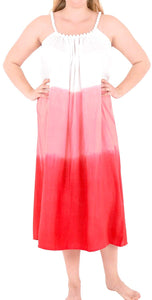 Women's Beachwear Tie Dye Swimwear Rayon Sleep wear Caftan Multi Plus Cover ups