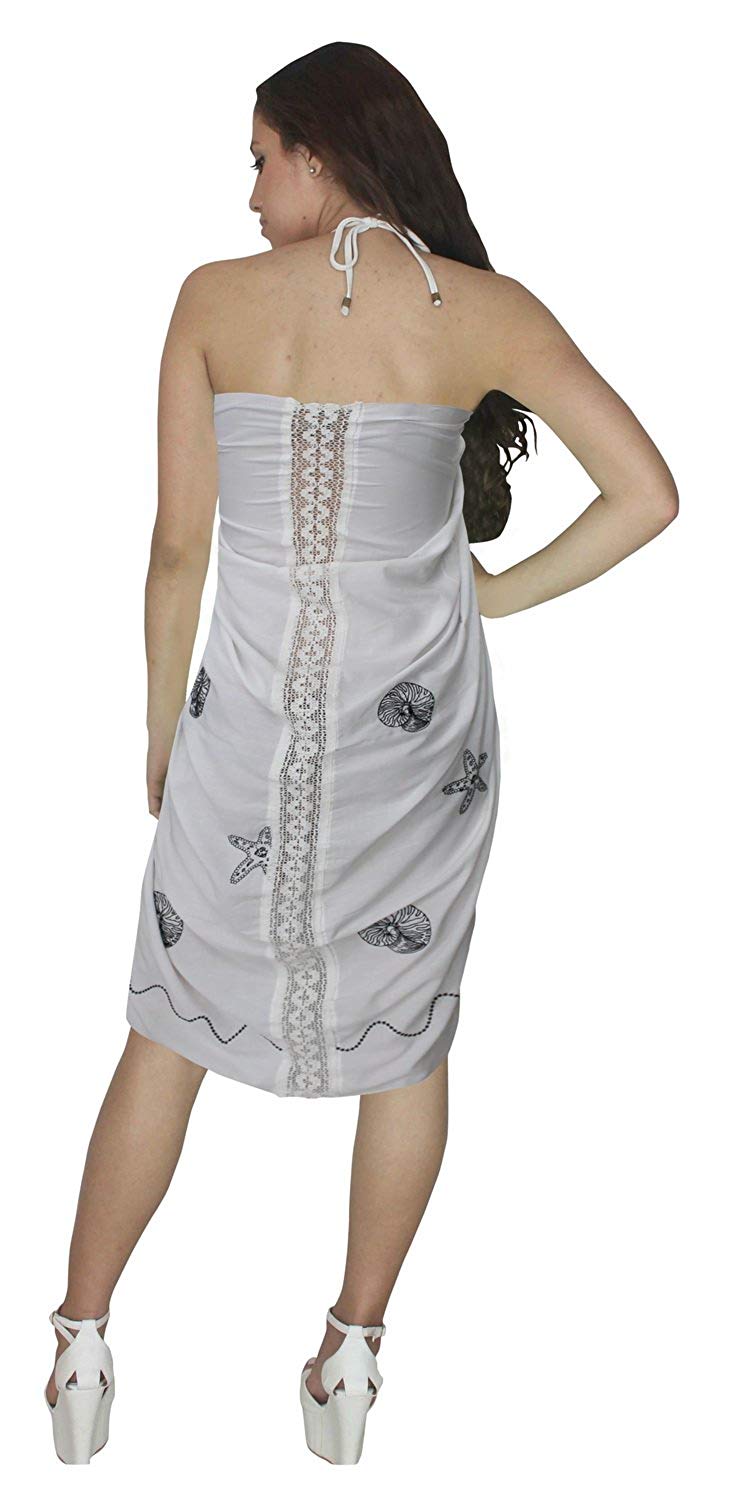 la-leela-womens-bikini-wrap-cover-up-swimsuit-dress-sarong-solid-one-size