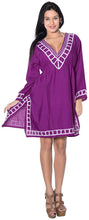 Load image into Gallery viewer, la-leela-swimwear-swimsuit-beach-bikini-cover-up-women-summer-dress-embroidery