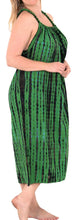 Load image into Gallery viewer, RAYON Plus Size Beachwear Bikini Swimwear Loose Fit Cover up Tank Dress Green