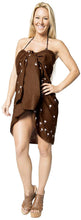 Load image into Gallery viewer, la-leela-women-bikini-cover-up-wrap-dress-swimwear-sarong-solid-6-one-size