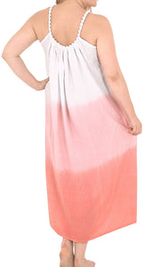 Women's Dress Designer Sundress Beachwear Plus Size Evening Casual Cover up Pink