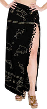 Load image into Gallery viewer, LA LEELA Beach Bikini Cover up Wrap Women Bathing Suit Sarong Solid ONE Size