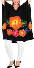 Load image into Gallery viewer, Women&#39;s Designer Tunic Beachwear Plus Loose Fit Casual Top Black 14 - 18