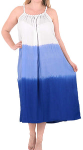 Women Kimono Designer Sundress Beachwear Plus Size Evening Casual Cover ups Blue