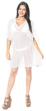 Load image into Gallery viewer, la-leela-bikini-swim-beach-wear-swimsuit-cover-ups-womens-caftan-dress-solid