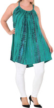 Load image into Gallery viewer, Women&#39;s Designer Tunic Beachwear Loose Fit Plus Size Casual Top Green 14 - 18W