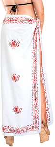 LA LEELA Women's Bikini Wrap Cover up Swimsuit Dress Sarong Solid 15 ONE Size