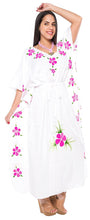 Load image into Gallery viewer, Women&#39;s Beachwear Swimwear Rayon Cover ups Aloha Swimsuit Caftans Multi White