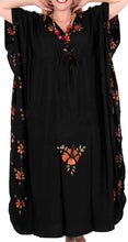 Load image into Gallery viewer, Women Designer Hand Painted Swimwear Beach LOOSE Bikini Cover ups Caftan Orange