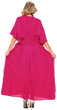 Load image into Gallery viewer, womens-long-beach-casual-dress-rayon-swimwear-swimsuit-kimono-cover-up-kaftan