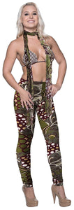la-leela-cotton-plain-stretchy-women-basic-leggings-tassels-scarf-yoga-floral