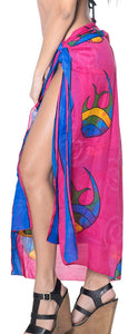 LA LEELA Women Beachwear Bikini Coverup Wrap Pareo Swimwear Sarong 25 OneSize