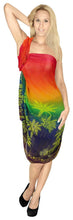 Load image into Gallery viewer, LA LEELA Women&#39;s Beach Bikini Cover up Wrap Sarong Jacquard ONE Size
