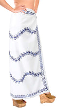 Load image into Gallery viewer, LA LEELA Beach Bikini Cover up Wrap Women Bathing Suit Sarong Solid ONE Size