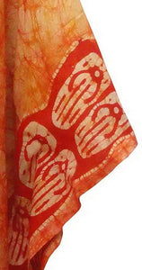 Hand made Batik 100% Cotton Loose Kimono Caftan Dress Beachwear Swimwear Kaftan