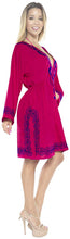 Load image into Gallery viewer, LA LEELA Rayon 01 Solid Women&#39;s Caftan Kimono Nightgown Beachwear Cover up Dress