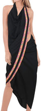 Load image into Gallery viewer, LA LEELA Women&#39;s Bikini Wrap Cover up Swimsuit Sarong Dress Solid 12 Plus Size