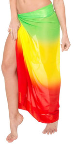 LA LEELA Beachwear Bikini Cover up Bathing Suit Wrap Pareo Women 24 ONE Size