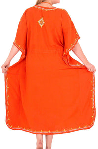 RAYON Ladies Beachwear Bikini Swimwear Tie Dye Plus Cover ups Tank LOOSE Orange