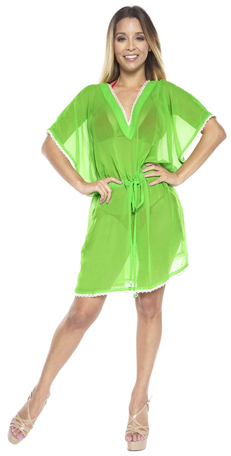 LA LEELA Swimsuit Beach wear Bikini Cover ups Women Summer Dress Printed | Beach Hawaiian Shirts, Sarongs, Dresses, Caftans, Kaftans, Cardigans, Kimonos for Men & Women LA LEELA Swimsuit Beach wear Bikini Cover ups Women Summer Dress Printed | Beach Hawaiian Shirts, Sarongs, Dresses, Caftans, Kaftans, Cardigans, Kimonos for Men & Women