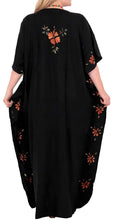 Load image into Gallery viewer, Women Designer Hand Painted Swimwear Beach LOOSE Bikini Cover ups Caftan Orange