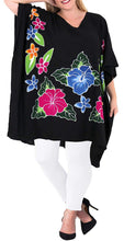 Load image into Gallery viewer, Women&#39;s Beachwear Loose Fit Plus Size Blouse Loose Casual Top Black 14 - 18