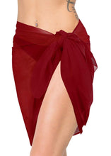 Load image into Gallery viewer, la-leela-beach-bikini-cover-up-wrap-women-bathing-suit-mini-sarong-jacquard-1