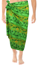 Cargar imagen en el visor de la galería, LA LEELA Men Sarong Swimwear Pareo Cover ups Beach Wrap Bathing Hawaiian