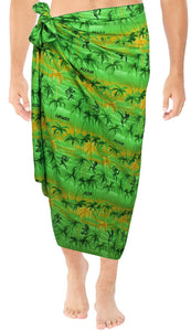LA LEELA Men Sarong Swimwear Pareo Cover ups Beach Wrap Bathing Hawaiian