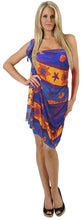 Load image into Gallery viewer, la-leela-soft-light-swimwear-pareo-long-sarong-printed-72x42-royal-blue_5683