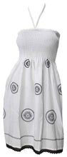 Load image into Gallery viewer, la-leela-rayon-solid-sheer-party-top-evening-floral-white-2055-one-size