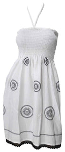 la-leela-rayon-solid-sheer-party-top-evening-floral-white-2055-one-size