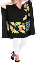 Load image into Gallery viewer, Women&#39;s Top Designer Tunic Beachwear Plus Size Loose Fit Casual Black 14 - 18