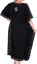 Load image into Gallery viewer, EVENING DRESS Rayon Women Beach Kimono Bikini SWIMSUIT Cover up SUNDRESS  Black