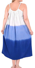 Load image into Gallery viewer, Women Kimono Designer Sundress Beachwear Plus Size Evening Casual Cover ups Blue