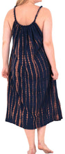 Load image into Gallery viewer, RAYON Plus Size Beachwear Bikini Swimwear Loose Fit Cover up Tank Dress Blue