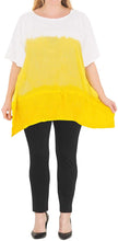 Load image into Gallery viewer, Casual Loose Fit Plus Size Kimono Loose Beachwear Women&#39;s Top Yellow 14 - 18