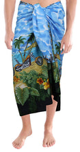 Load image into Gallery viewer, LA LEELA Beach Wear Mens Sarong Pareo Wrap Cover ups Bathing Suit Resort Towel Swimming